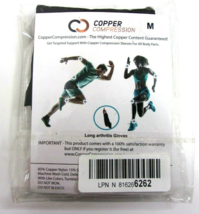 Copper Compression Long Arthritis Gloves - Black - Stretch Adult Size: XL - £18.63 GBP