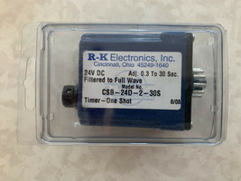 NEW RK Electronics CSB-24D-2-30S One Shot Plug-In Timer 24 VDC Security ... - $48.99