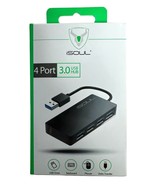 iSOUL 4 Port 3.0 USB HUB - Easy Connectivity, Lightweight &amp; Compact Desi... - £10.09 GBP