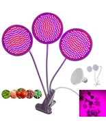 3-head 200 LED Bulb Anti Aging  Red Light Therapy Lamp Phyto Lamp Plant ... - $19.79