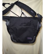 Jansport Black Messenger Bag Laptop Bag Multiple Pockets &amp; Strap Logo NWOT - $47.37 CAD