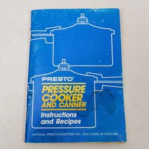 Vintage 1979 Presto Pressure Booker &amp; Canner Instructions Recipes Booklet - £9.83 GBP