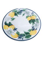 Royal Norfolk Lemon Floral Dinner Plate W/ Blue Rims, 10.5-in. - $15.89