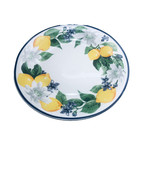 Royal Norfolk Lemon Floral Dinner Plate W/ Blue Rims, 10.5-in. - $297.87 MXN