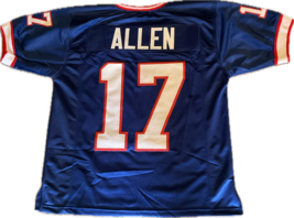 New Unsigned Custom Stitched Josh Allen #17 Buffalo Bills Jersey Free Sh... - £55.81 GBP+