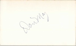 Don May Signed Autographed 3x5 Index Card - Basketball Great - $4.95