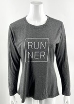 Gazelle Sports Top Size XL Gray Long Sleeve Runner Athletic Shirt VaporDraw Tee - $11.88