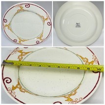 Pier 1 RUSTIC REINDEER Dinner Plate England Holiday Christmas Dish 10 1/4&quot; D - £10.90 GBP