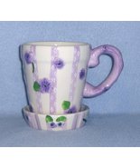 Lady Jayne Ltd Violets Cup Mug w/Coaster Gift Set 2003 #9778Q - $148.07 MXN