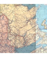 Map 1965 Maine Maritime Provinces Gulf Gas Oil Double Sided 29x18&quot; E46 - $558.77 MXN