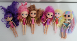 6 Bright Fairy Friends BFF Dolls Lot Wings Funrise Cherry Penelope Penny - £23.17 GBP