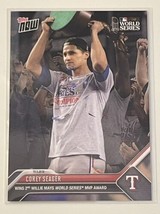 2023 Mlb Topps Now Corey Seager Wins 2nd World Series Mvp 1079 Ws Texas Rangers* - £14.69 GBP