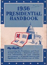 Vintage 1956 Presidential Handbook Dwight D. Eisenhower Adlai Stevenson - $4.00