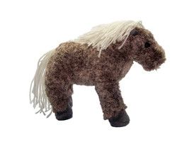 Horse Speckled Pony Plush Toy Doll Stuffed Animal 8&quot; L Brown Wild Republic - £11.63 GBP