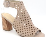 Marc Fisher Women Block Heel Slingback Sandals Berdie Size US 8.5M Taupe... - $24.75