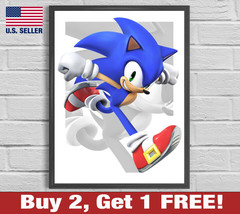 Super Smash Bros SSB Sega Sonic the Hedgehog 18&quot; x 24&quot; Poster Print Game Room - £10.60 GBP