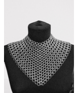 Chain mail Necklace Aluminum 10mm Butted Women Collar x-mas, new year gift - £59.30 GBP+