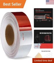 2" X 164FT DOT-C2 Reflective Tape -6" Red x 6" White Waterproof Reflecto... - $49.89