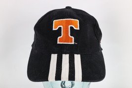 Vintage 90s Adidas University of Tennessee Spell Out Snapback Hat Cap Black - £31.43 GBP