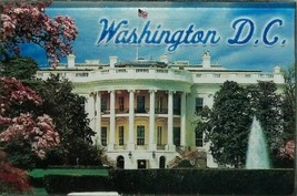 Washington D.C. with Whitehouse Glass Fridge Magnet - $7.37