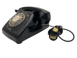 Vintage Black Rotary Desk Phone By Automatic Electric Company - £30.06 GBP