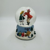 Disney Sleeping Beauty Musical Snow Globe &quot;Blue Danube Waltz&quot; Works Perfectly 6” - £40.54 GBP