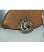 Vintage Sterling Silver Egyptian Revival Nefertiti Brooch Egyptian Hallm... - £79.02 GBP