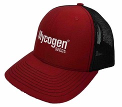 Mycogen Seeds Hat Cap Snap Back Black Mesh Red Front Richardson Style 112 Farmer - £14.23 GBP
