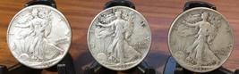  1941-P, 42-P and 43-P Walking Liberty 90% Silver Half Dollar 20210126f - £53.53 GBP
