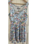 XOXO LISA FRANK Rainbow Unicorn All Over Print 90's Magical Dress Size L - $46.99