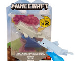 Minecraft Build-A-Portal Dolphin 3.25&quot; Figure with Wave Stand New in Pac... - £10.87 GBP