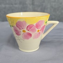 Phoenix ChinaTea Cup Bone China Hand Painted Yellow Pink Flowers 550A VTG - $8.79