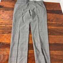 J.Crew Men's Plaid Wool Dress Pants Gray Size 34x30 Classic Fit - $88.11
