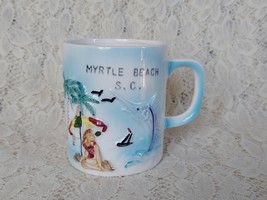 Myrtle Beach, S.C. Souvenir Coffee Mug Vintage Japan Made Ceramic Beach ... - £14.17 GBP