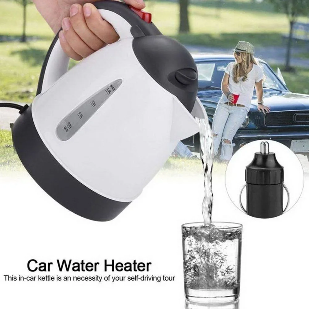 1000 ML Car Hot Kettle Car Truck Water Heater 250 W 12/24 V Tea Coffee Kettle - £28.43 GBP+