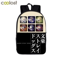  Bungou Stray Dogs Backpack Teenage Girl School Bags Dazai Osamu Chuya Nakahara  - £116.92 GBP