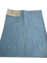 Vintage 1990s Blue Tears Handmade Quilted Wall Hanging Design Rectangula... - $405.85 MXN