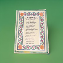 Vtg Applause Greeting Card Helen Steiner Rice A Gift Of Love Poem 2001 Y2K - $5.95