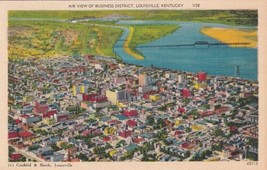 Louisville Kentucky KY Air View Business District Postcard C50 - £2.30 GBP