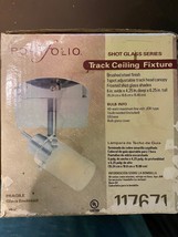Portfolio Track Ceiling Fixture Shot Glass Series Brushed Steel Finish l... - $9.49