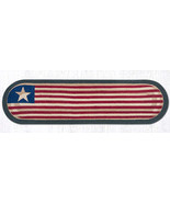 Earth Rugs 1032 Original Flag Oval Patch Runner 13&quot; x 48&quot; - £38.75 GBP