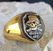GERMAN SKULL RING US SIZE 9 - $435.80 MXN