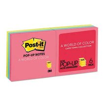 Post-it Pop-up Notes Refill (6pk) - Neon 73x73mm - £25.14 GBP