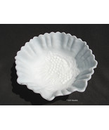 Grape No. 473 Pattern Imperial Doeskin White Milk Glass Fluted Rim Vintage Bowl - $15.00