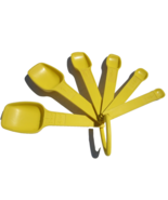 Tupperware Measuring Spoon Set with Ring Holder Yellow - $10.95