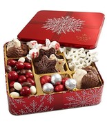 Bonnie and Pop&#39;s Holiday Tin- Assorted Christmas Chocolate, Nuts, Bark, ... - £46.45 GBP