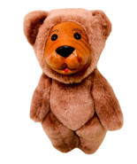 FTD Collector&#39;s Series Teddy Bear With Wood Face &amp; Paws 5 Way Jointed Pl... - £10.35 GBP