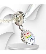 Pandora Parks Exclusive Mickey Logo Rainbow Dangle Charm US SELLER - $59.71 CAD