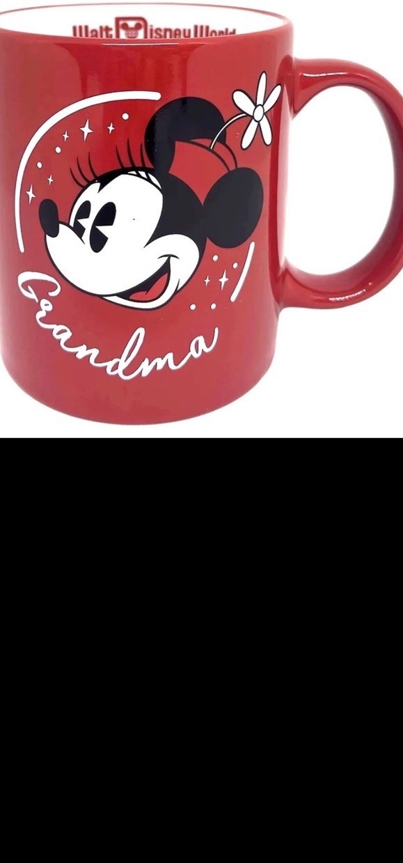 Disney World 4 Parks Minnie Mouse Grandma Red Mug NEW - £18.07 GBP