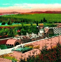 Steamer in Cascade Locks Columbia River Oregon OR Unused Vtg Postcard 1920s - £5.38 GBP